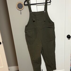 Stylish Olive Green Overalls